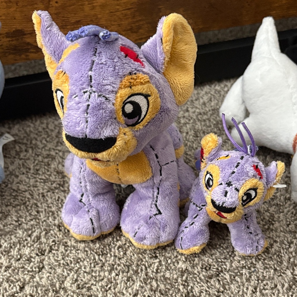 Plushie Kougra 6” and baby